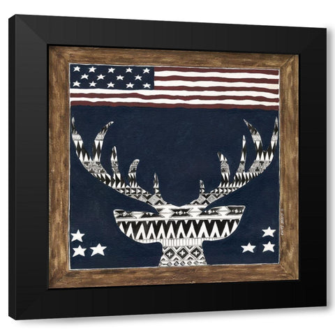 Elk Black Modern Wood Framed Art Print with Double Matting by Shamp, Cindy