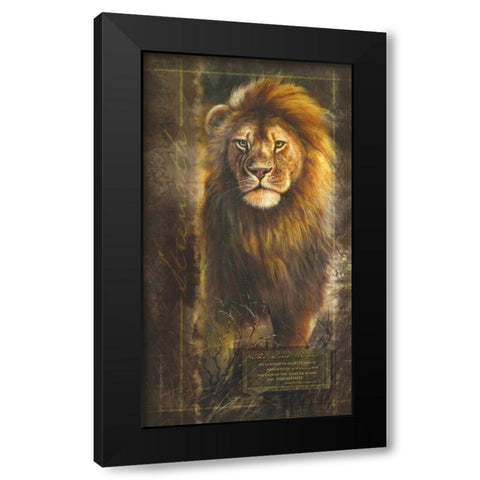 Lord Reigns Black Modern Wood Framed Art Print with Double Matting by Carpentree