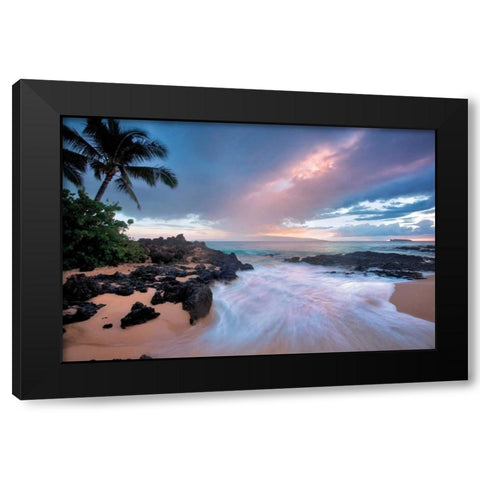 Cool Breeze Black Modern Wood Framed Art Print with Double Matting by Frates, Dennis