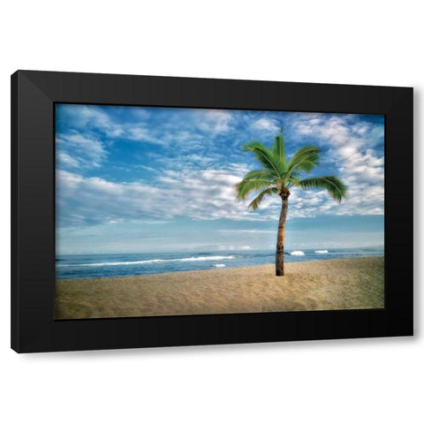 Blue and Green Black Modern Wood Framed Art Print with Double Matting by Frates, Dennis