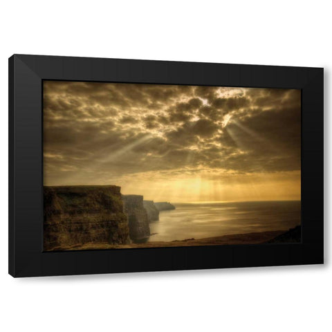 Heavenly Black Modern Wood Framed Art Print by Frates, Dennis