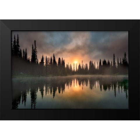 Bliss Black Modern Wood Framed Art Print by Frates, Dennis