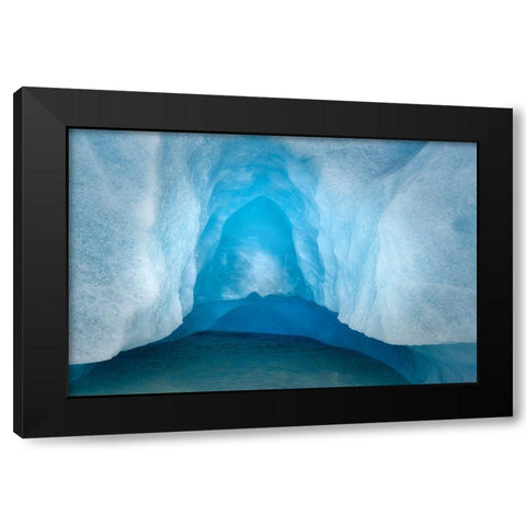 Glacial Black Modern Wood Framed Art Print with Double Matting by Frates, Dennis