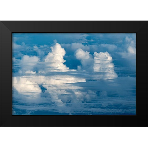 In the Clouds Black Modern Wood Framed Art Print by Frates, Dennis