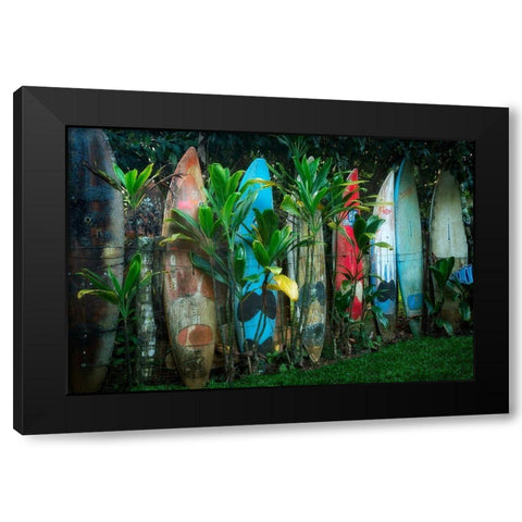 Line Up Black Modern Wood Framed Art Print by Frates, Dennis