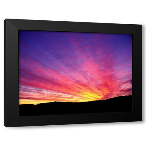 Hyper Color Black Modern Wood Framed Art Print by Frates, Dennis