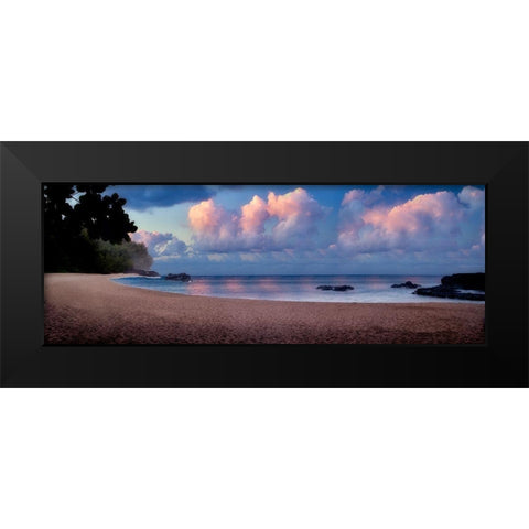 Pink Clouds Black Modern Wood Framed Art Print by Frates, Dennis