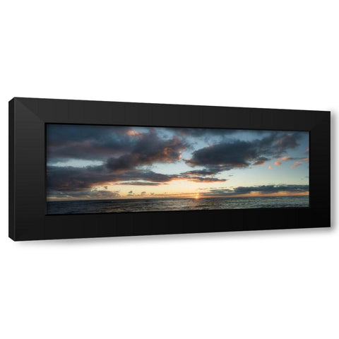 Horizon Line Black Modern Wood Framed Art Print by Frates, Dennis