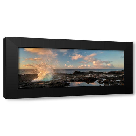 Crashing Black Modern Wood Framed Art Print by Frates, Dennis