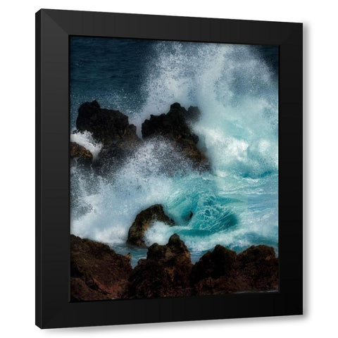 Crasher Black Modern Wood Framed Art Print with Double Matting by Frates, Dennis