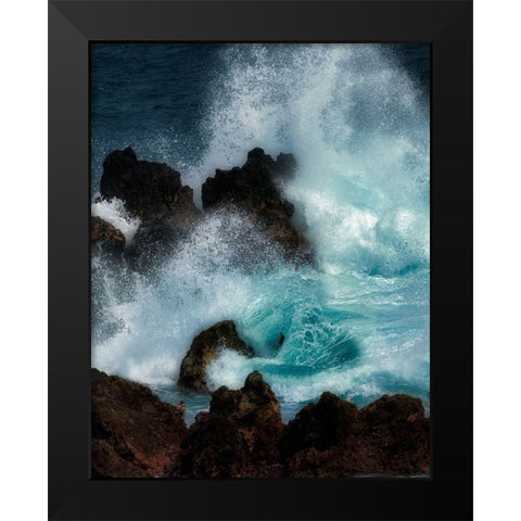 Crasher Black Modern Wood Framed Art Print by Frates, Dennis