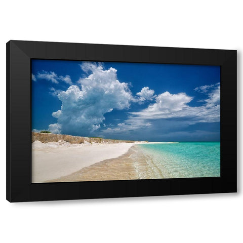 Dream Beach Black Modern Wood Framed Art Print by Frates, Dennis