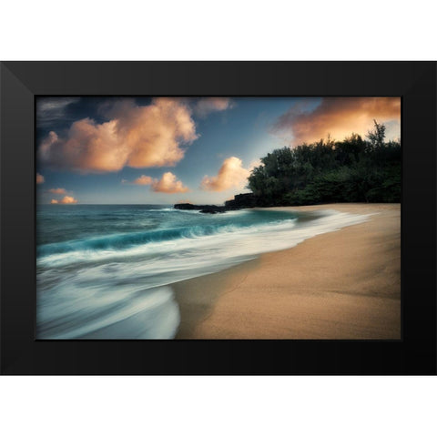 Tide Black Modern Wood Framed Art Print by Frates, Dennis