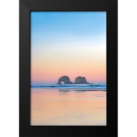 Soft Sunset Black Modern Wood Framed Art Print by Frates, Dennis