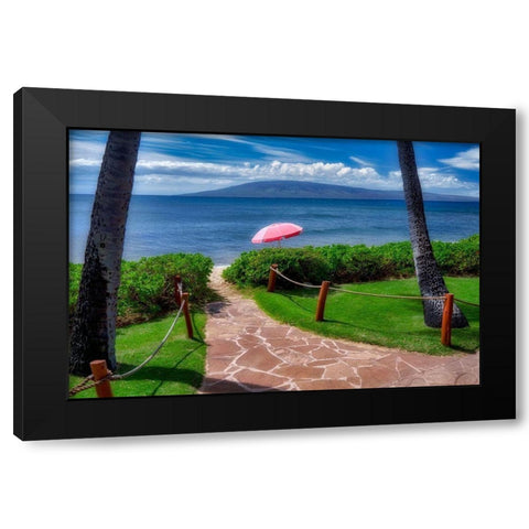 Pathway Black Modern Wood Framed Art Print with Double Matting by Frates, Dennis
