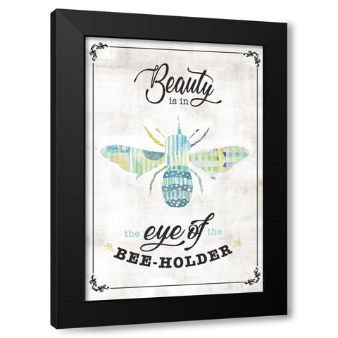 Bee-Holder Black Modern Wood Framed Art Print with Double Matting by JMB Designs