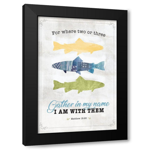 Im With Them Black Modern Wood Framed Art Print by JMB Designs