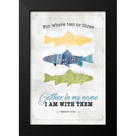 Im With Them Black Modern Wood Framed Art Print by JMB Designs