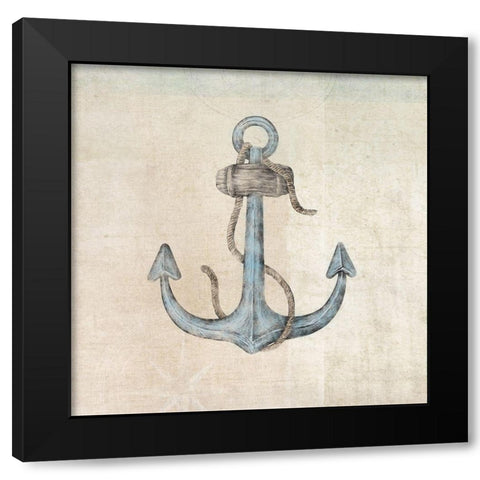 Anchor Black Modern Wood Framed Art Print with Double Matting by JMB Designs