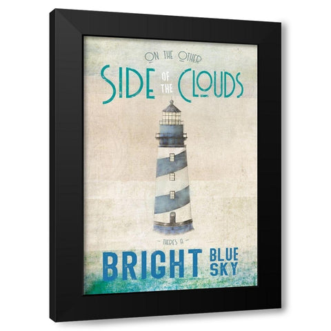 Other Side Black Modern Wood Framed Art Print by JMB Designs