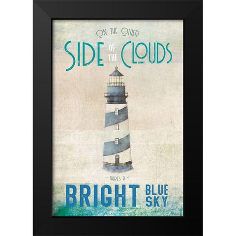 Other Side Black Modern Wood Framed Art Print by JMB Designs