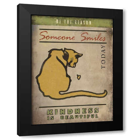 Be the Reason Black Modern Wood Framed Art Print by JMB Designs