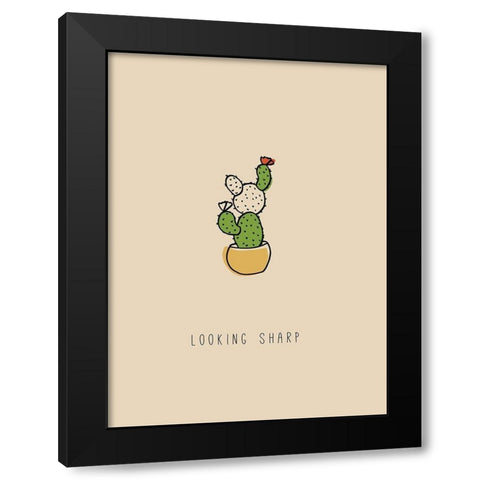 Looking Sharp Black Modern Wood Framed Art Print with Double Matting by JMB Designs