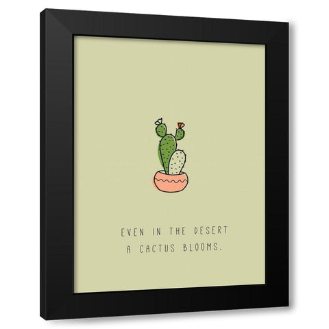 Ever in the Desert Black Modern Wood Framed Art Print with Double Matting by JMB Designs