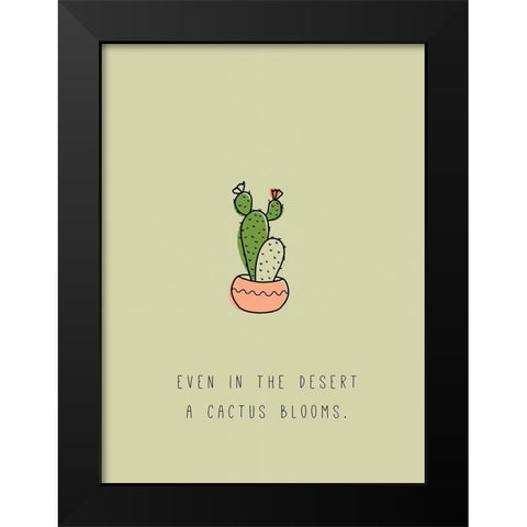 Ever in the Desert Black Modern Wood Framed Art Print by JMB Designs