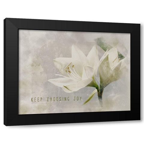 Keep Choosing Joy Black Modern Wood Framed Art Print with Double Matting by JMB Designs