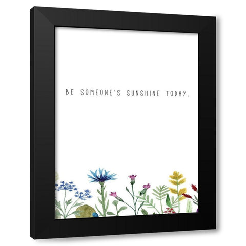 Be Someones Sunshine Black Modern Wood Framed Art Print with Double Matting by JMB Designs