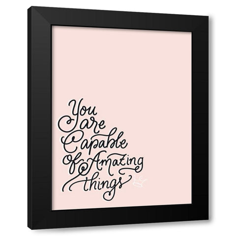 You Are Black Modern Wood Framed Art Print by Batista, Dee