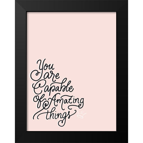 You Are Black Modern Wood Framed Art Print by Batista, Dee