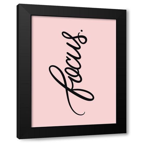 Focus Black Modern Wood Framed Art Print by Batista, Dee