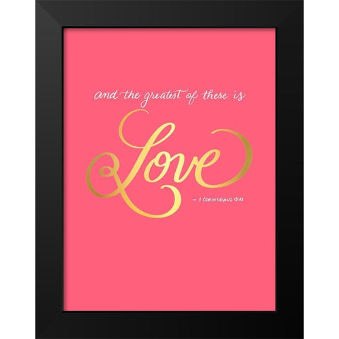 Greatest of All Black Modern Wood Framed Art Print by Batista, Dee