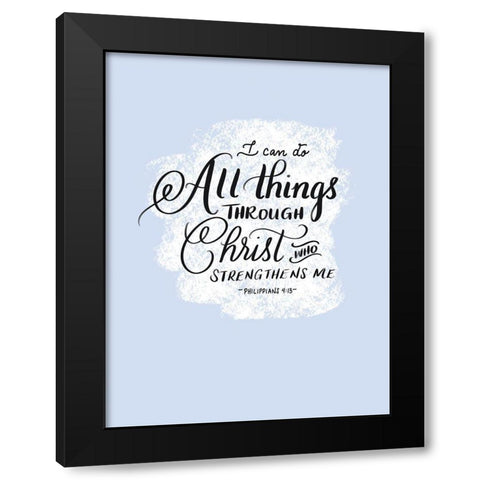 All Things Black Modern Wood Framed Art Print by Batista, Dee
