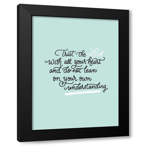 All Your Heart Black Modern Wood Framed Art Print by Batista, Dee