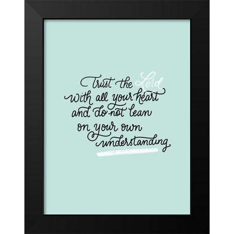 All Your Heart Black Modern Wood Framed Art Print by Batista, Dee