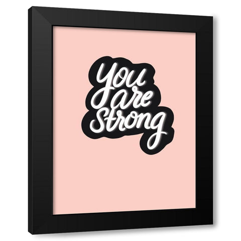 Strong Black Modern Wood Framed Art Print with Double Matting by Batista, Dee