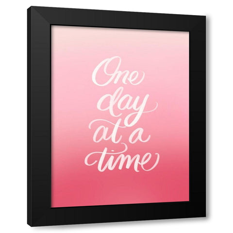 One Day Black Modern Wood Framed Art Print with Double Matting by Batista, Dee