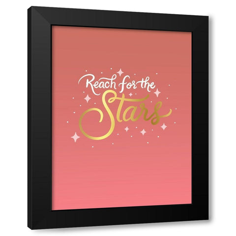 Stars Black Modern Wood Framed Art Print with Double Matting by Batista, Dee