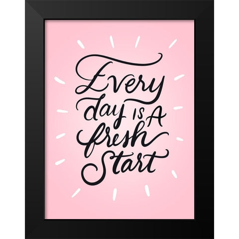 Fresh Black Modern Wood Framed Art Print by Batista, Dee