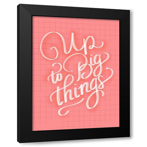 Things Black Modern Wood Framed Art Print by Batista, Dee