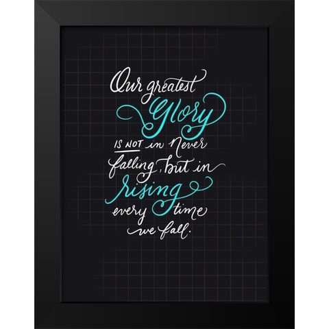 Glory Black Modern Wood Framed Art Print by Batista, Dee