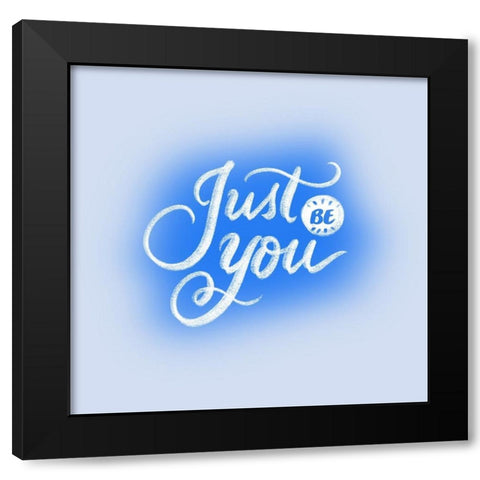 Just You Black Modern Wood Framed Art Print by Batista, Dee
