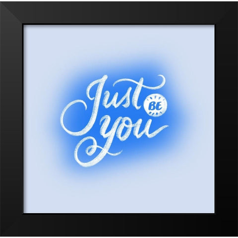 Just You Black Modern Wood Framed Art Print by Batista, Dee