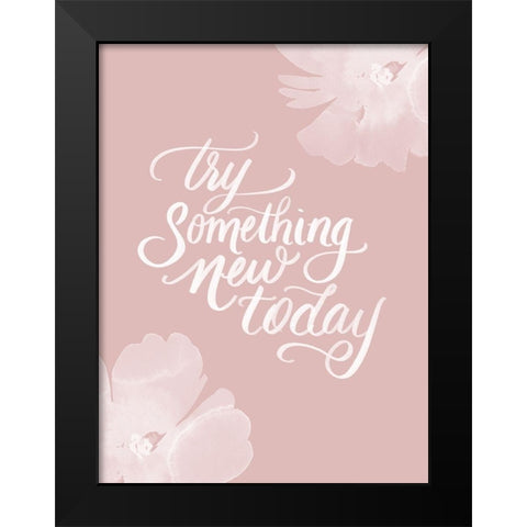 Try Black Modern Wood Framed Art Print by Batista, Dee