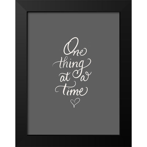 One Black Modern Wood Framed Art Print by Batista, Dee