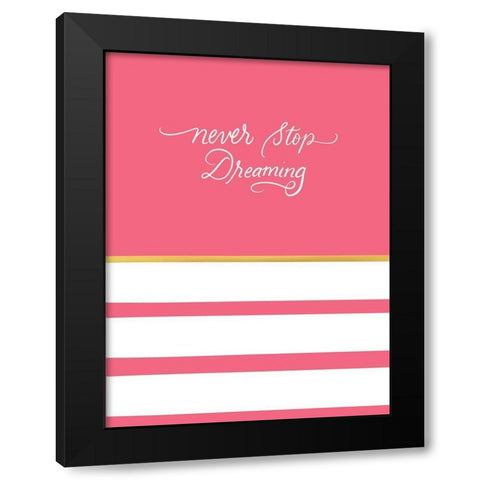 Never Black Modern Wood Framed Art Print by Batista, Dee