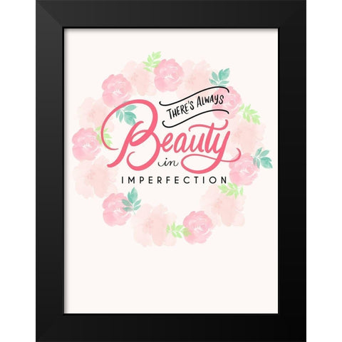 Beauty Black Modern Wood Framed Art Print by Batista, Dee